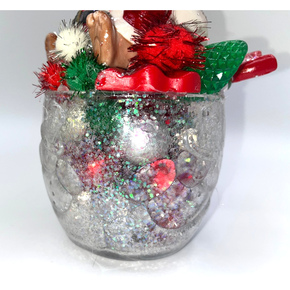 Vintage Christmas Candy Cane Santa Bear Santa Paws here,I've got the stash! OOAK - Picture 15 of 16